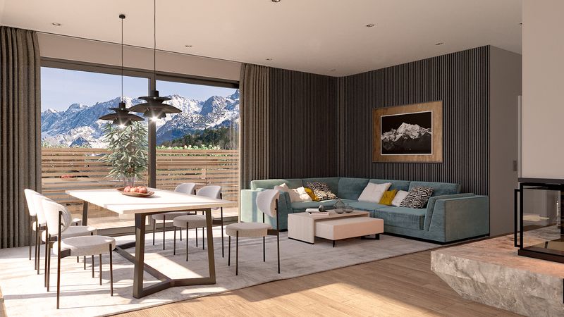 exklusive 3 Zimmer Neubauwohnung mit Balkonen